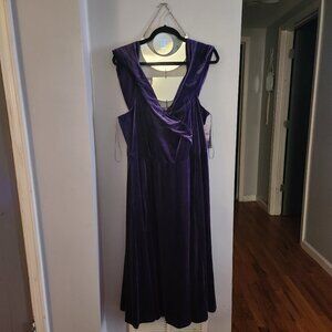 Purple Velvet Dress